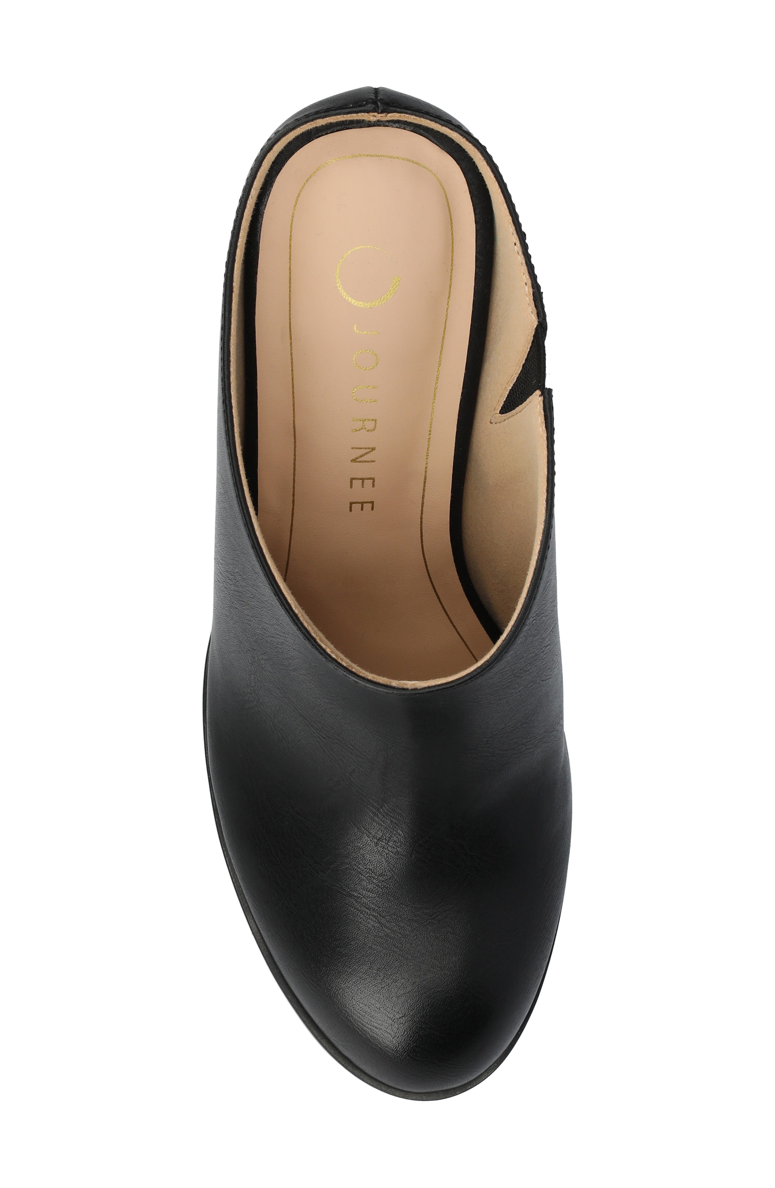 Journee Collection Kendra Block Heel Mule, Alternate, color, Black