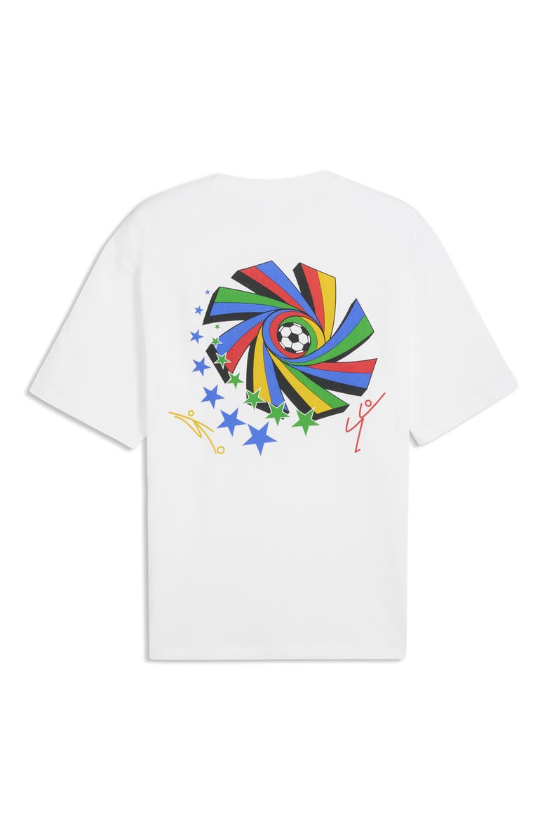 Retro Soccer Cotton Graphic T-Shirt, Alternate, color, PUMA WHITE