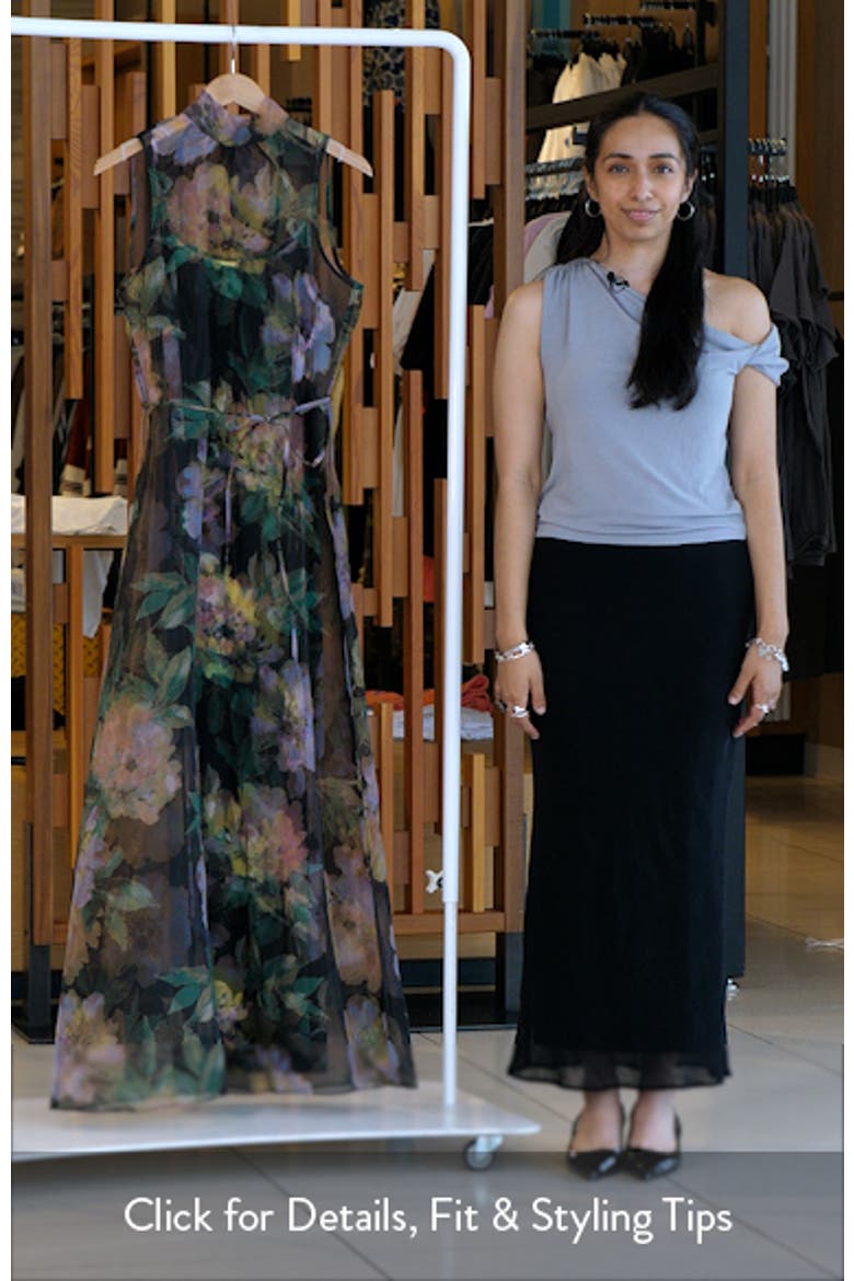 tie neck organza cocktail dress Tie Neck Organza Cocktail Dress (Women)