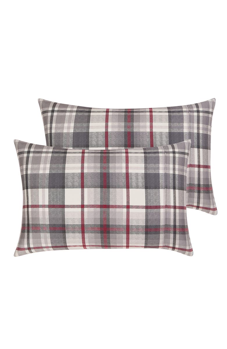 SOUTHSHORE FINE LINENS Highland Collection Extra Deep Cotton Sheet Set, Alternate, color, Grey