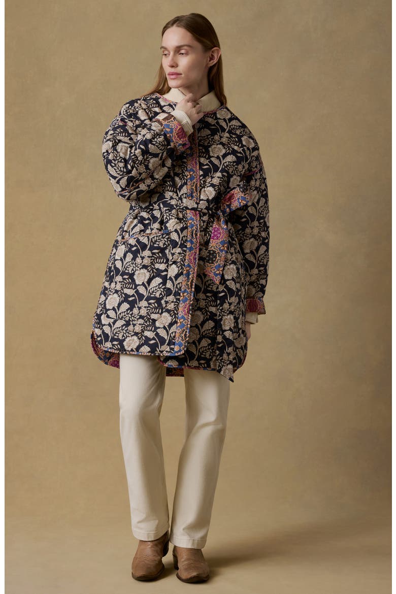 Hunting Island Reversible Organic Cotton Quilted Jacket, Alternate, color, JEWEL TONE MULTI PRINT
