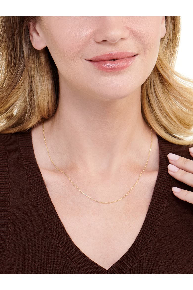 Cable Chain Necklace in 14K Gold, Alternate, color, Gold
