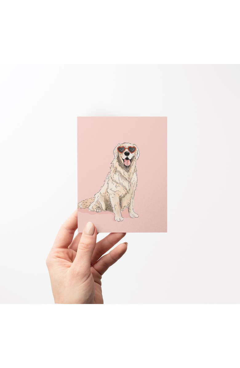 Ramus & Co Love/Friendship Greeting Cards "Golden Pink Heart Eyes", Alternate, color, Multi-Pack