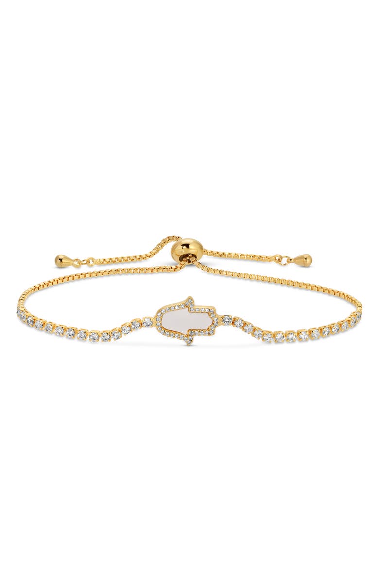 EYE CANDY LOS ANGELES Nova Set of 2 Cubic Zirconia Slider Bracelets, Alternate, color, Gold