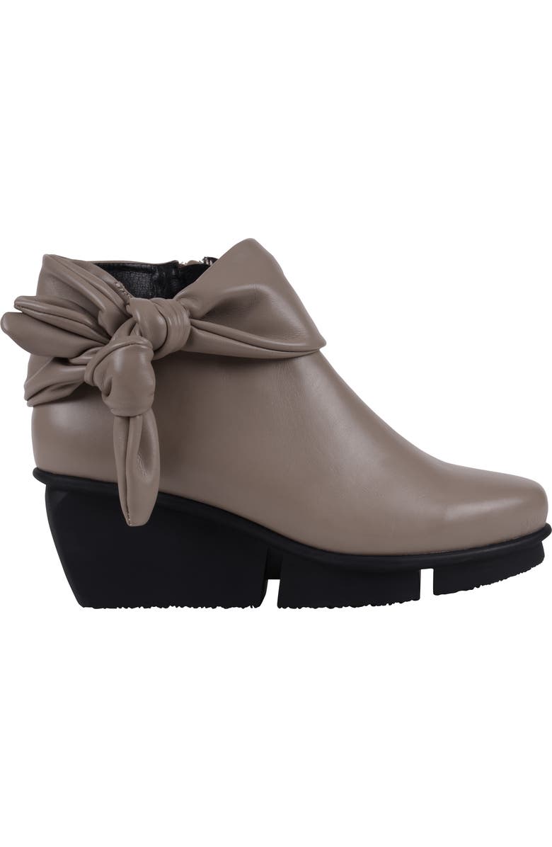 GOOD CHOICE NEW YORK Lavan Wedge Knot Bootie, Alternate, color, Taupe