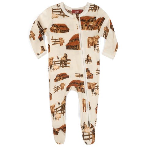 Organic Cotton Zipper Footed Romper (Baby)
