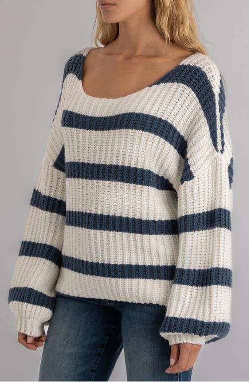 Kut From The Kloth Iona Stripe Crewneck Sweater In Multi