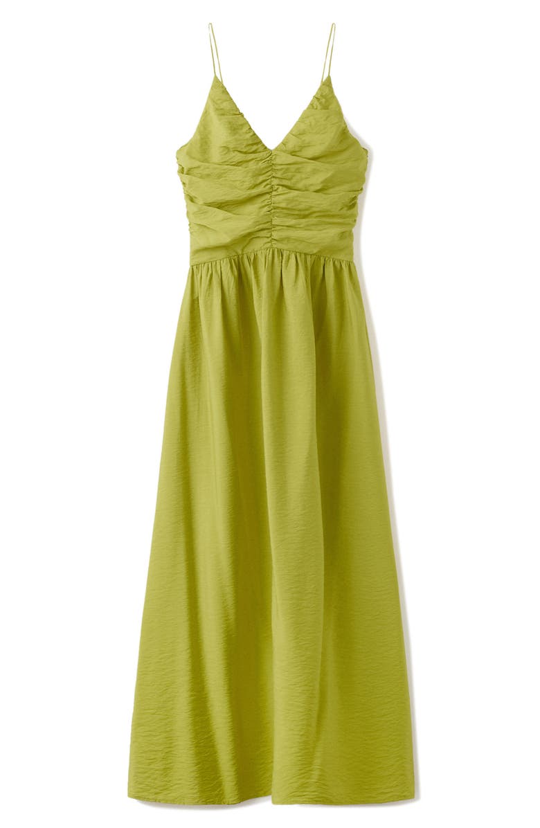 MANGO TEEN Ruched Maxi Dress, Alternate, color, 