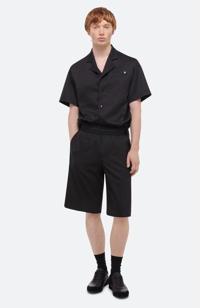 Helmut Lang Jacquard Satin Car Shorts, Alternate, color, 