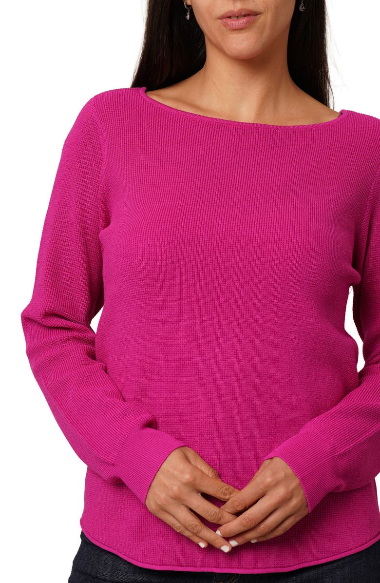 CYRUS Boat Neck Sweater, Alternate, color, Raspberry Rose