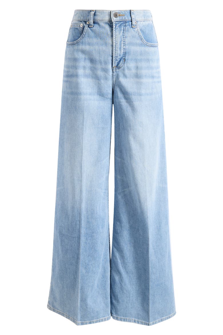 SPANXsupersmooth™ Authentic 360 Lightweight High Waist Super Wide Leg Jeans, Alternate, color, SEASIDE BLUE