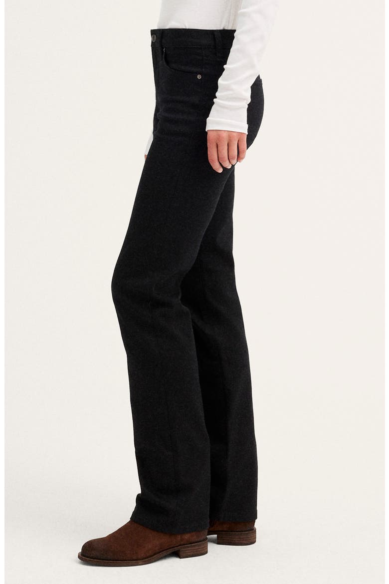The Straight Super Stretch Denim Jeans, Alternate, color, BLACK RINSE WASH