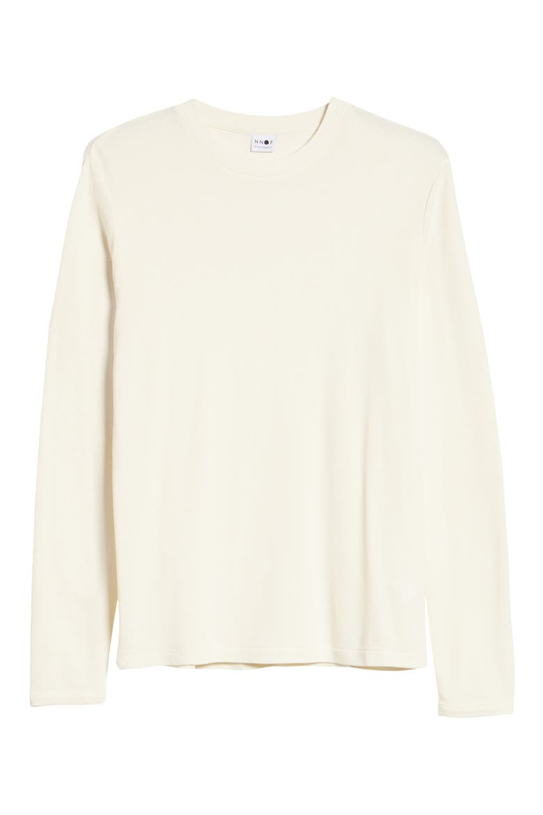 Clive Long Sleeve Waffle Knit Tee, Alternate, color, EGG WHITE