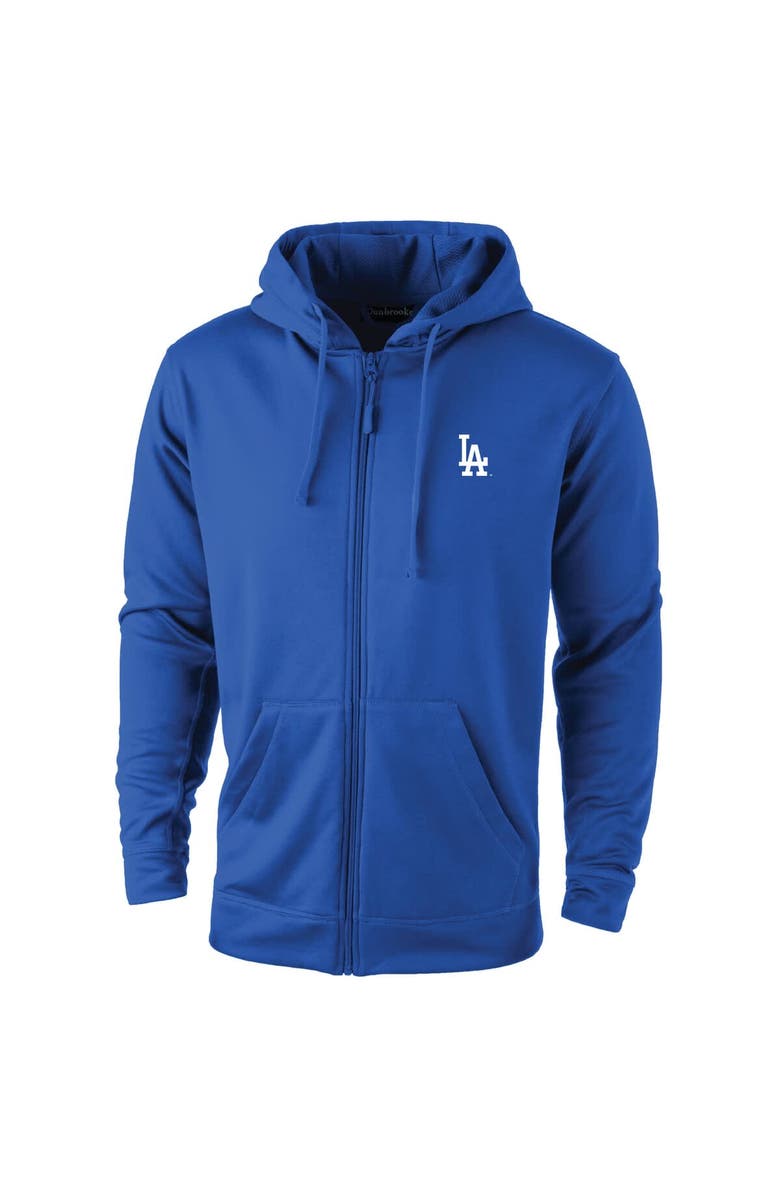 DUNBROOKE Men's Dunbrooke Royal Los Angeles Dodgers Trophy Full-Zip Hoodie, Main, color, 