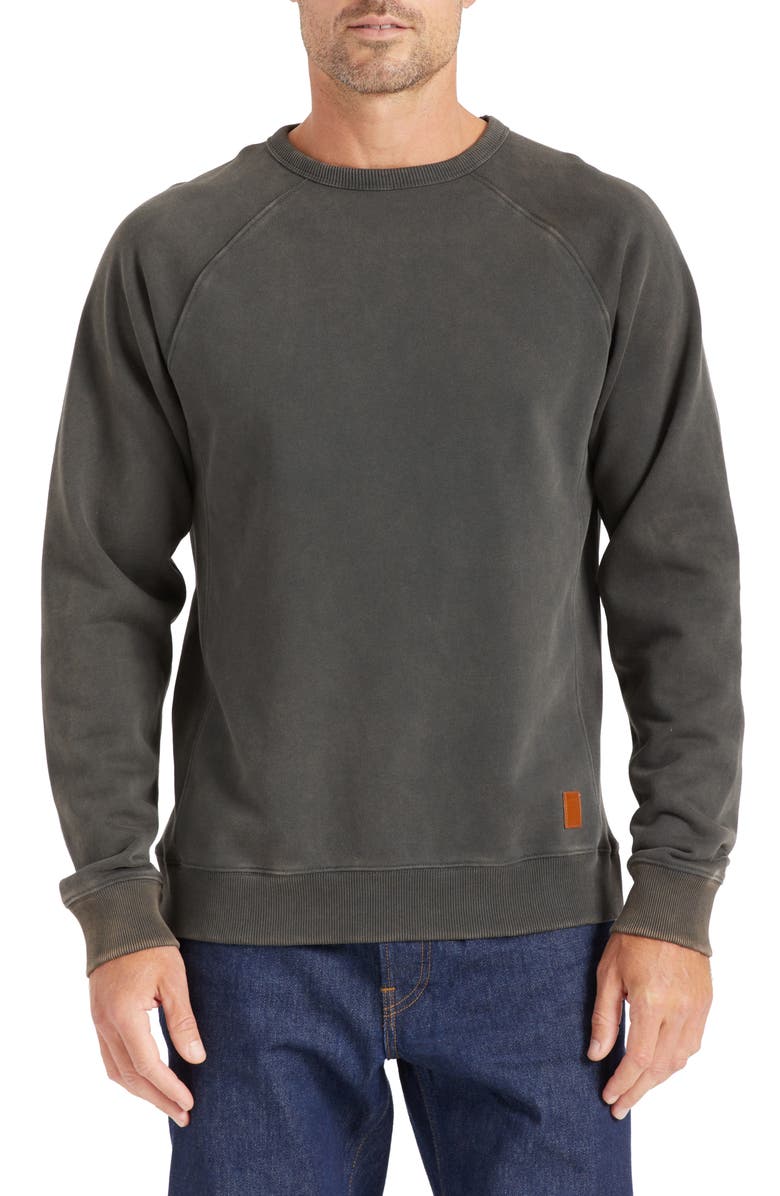 Brixton Men's Cooper Reserve Raglan Crewneck Sweatshirt, Main, color, 