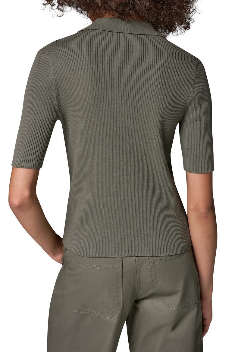 Rib Button Front Sweater, Alternate, color, SAGE