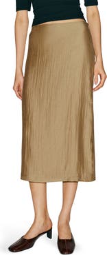 Reformation Helen Low Waist Midi Skirt