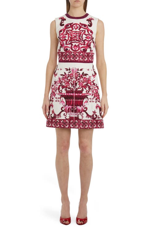 超美品 DOLCE&GABBANA 総レース フラワーチュニック ピンク 46 Branded floral cordonetto lace sheath dress in Pink for