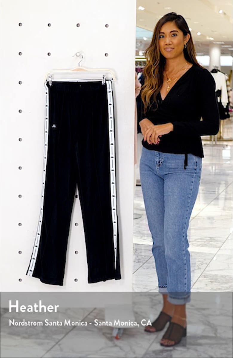 Kappa Barav Velour Track Pants, sales video thumbnail