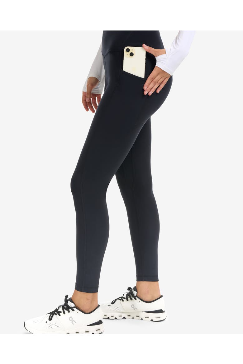 Women's Compression Long Leggings with Sun and UV Protection, Alternate, color, Black