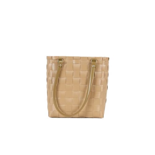 Shop Handed By Soho Recycled Plastic Handbag In Khaki