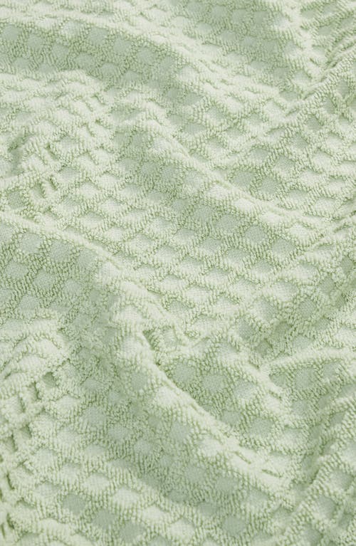 Woven & Weft Diamond 2-pack Bath Towel Set In Green