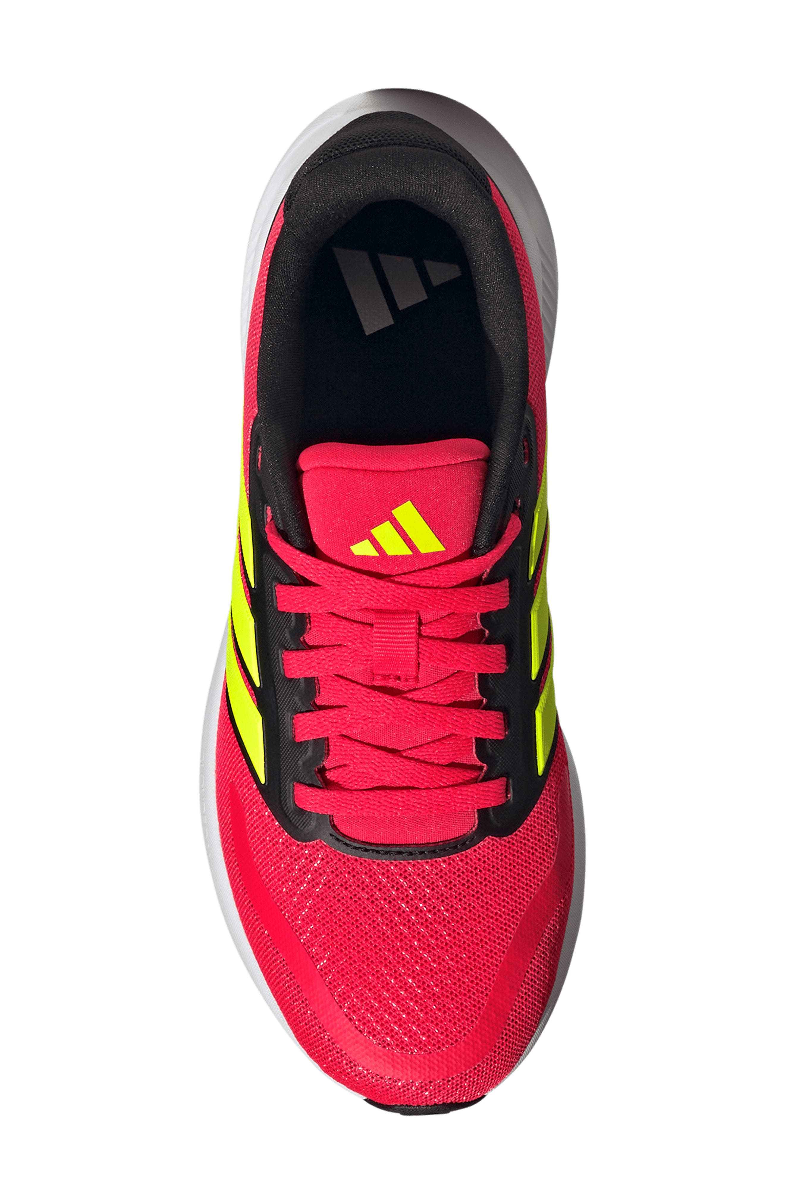 adidas Kids' Run Falcon 5 Running Shoe, Alternate, color, Lucid Red/ Lemon/ Black