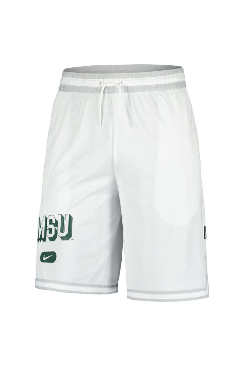 Men's Nike White Michigan State Spartans DNA 3.0 Performance Shorts, Alternate, color, Cream