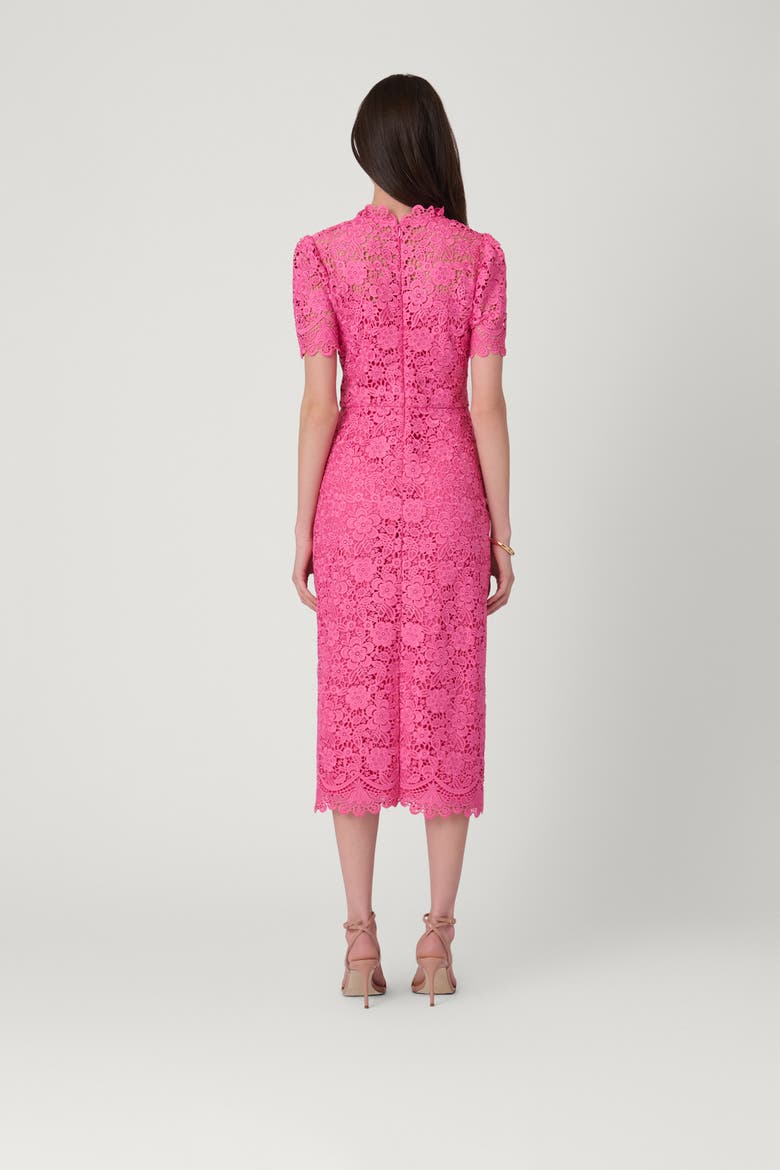 Floral Lace Vivienne Dress, Alternate, color, Wild Orchid