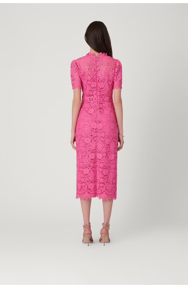 Shoshanna Floral Lace Vivienne Dress, Alternate, color, Wild Orchid