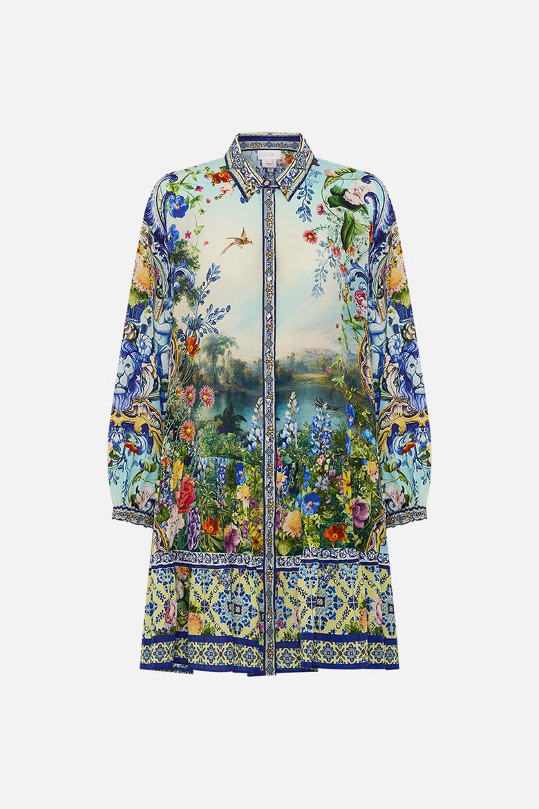 Long Sleeve Tiered Short Dress Wall To Wall Wonders, Alternate, color, Wall To Wall Wonders
