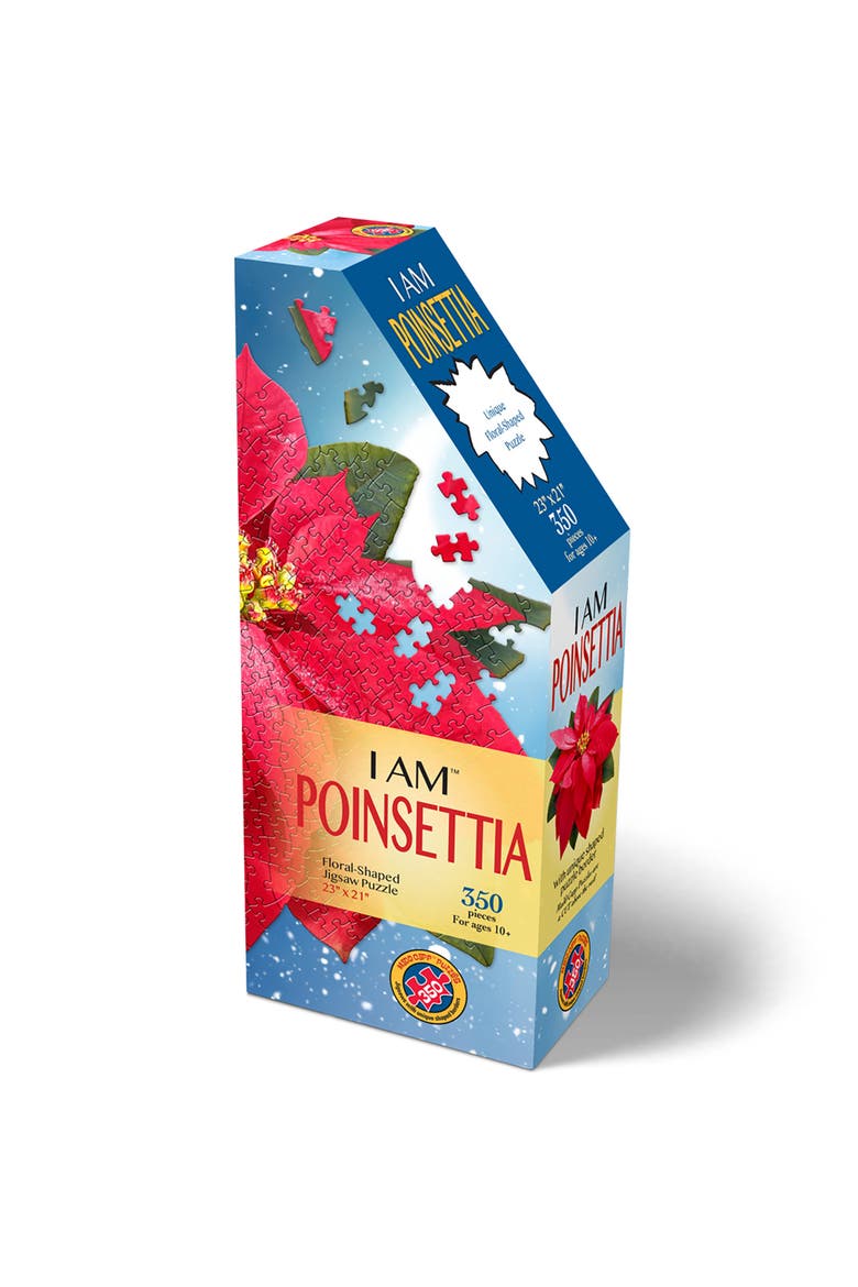 Poinsettia 350 Piece Jigsaw Puzzle, Main, color, Multicolored