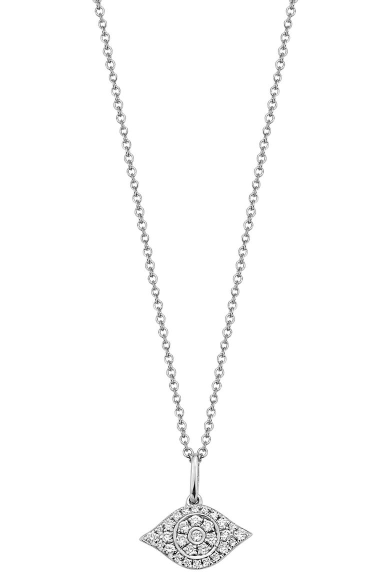 Diamond Pavé Pendant Necklace - 0.16 ctw, Alternate, color, WHITE