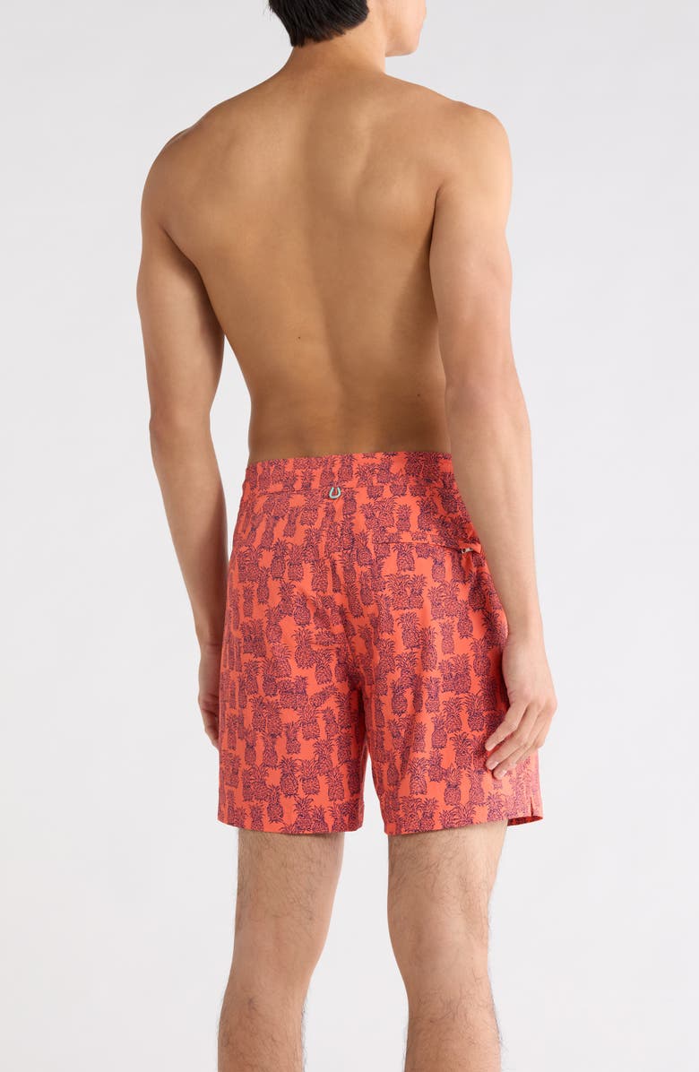 Tori Richard Anana Day Swim Trunks, Alternate, color, Papaya