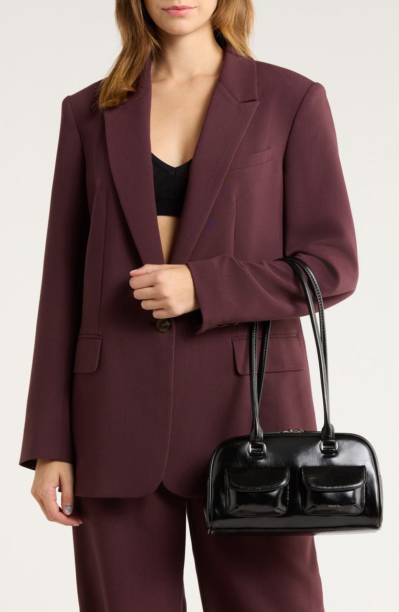 Stand Oil Chubby Bag, Alternate, color, Black