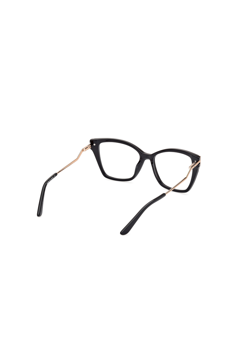 Angular Cat Eye Acetate Eyeglasses, Alternate, color, Shiny Black