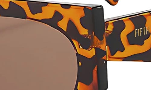 Fifth & Ninth Reese 53mm Polarized Geometric Sunglasses In Brown
