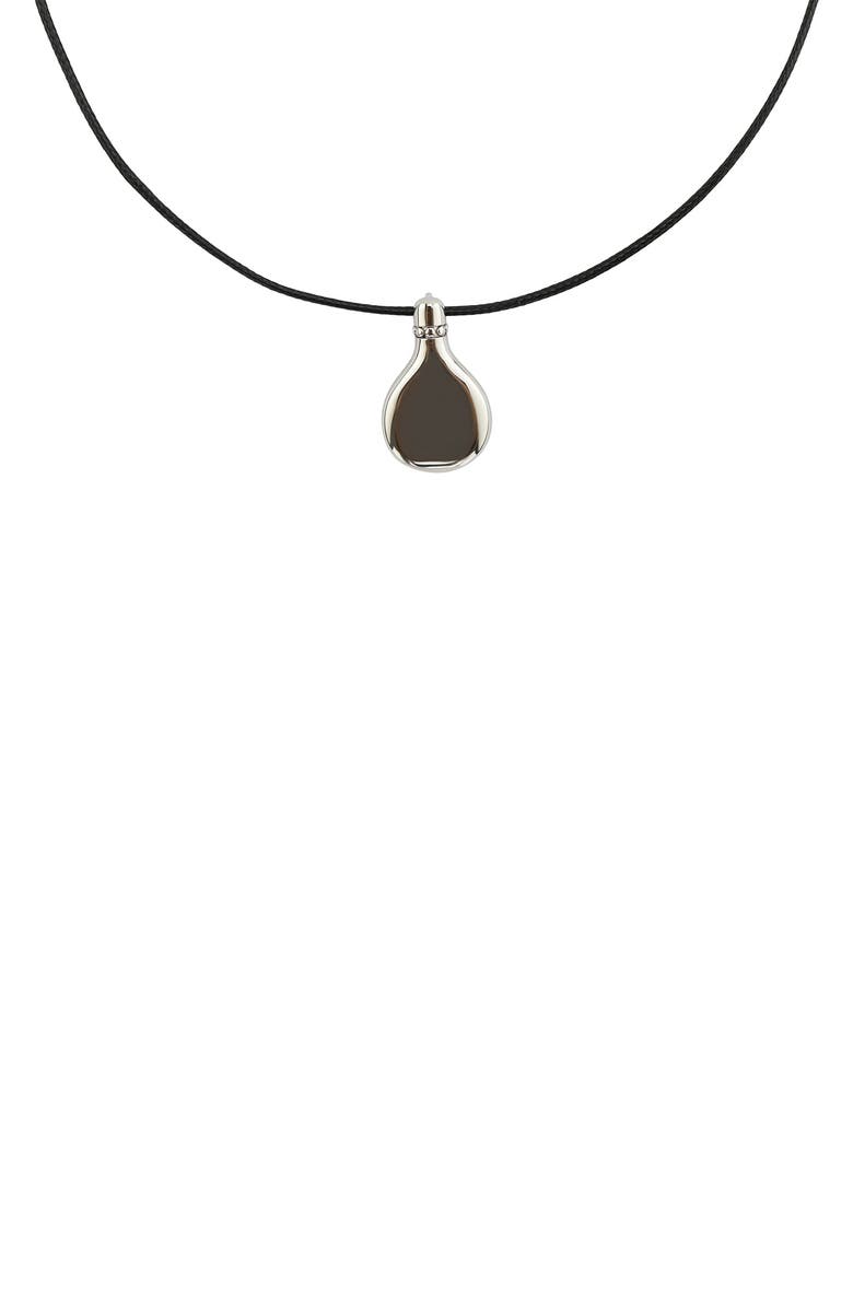 REBL Gender Inclusive Gourd Shape Necklace, Alternate, color, Silver
