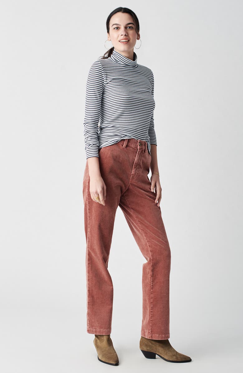 Faherty Legend Roscoe Rib Turtleneck, Alternate, color, Abyss Stripe