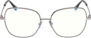 TOM FORD 56mm Square Blue Light Blocking Glasses