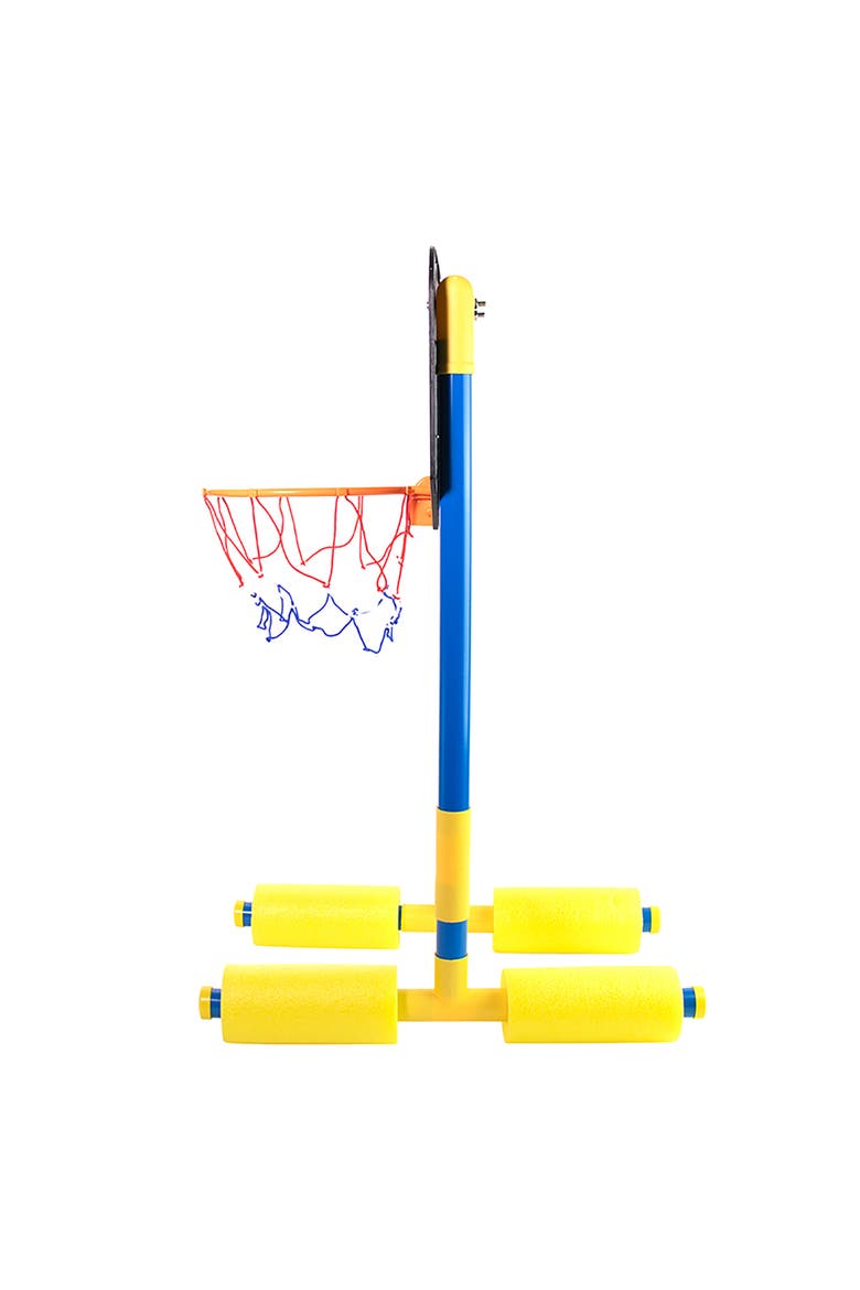 Pro Ball Swimming Pool Floating Basketball Water Hoop, Alternate, color, Multicolored
