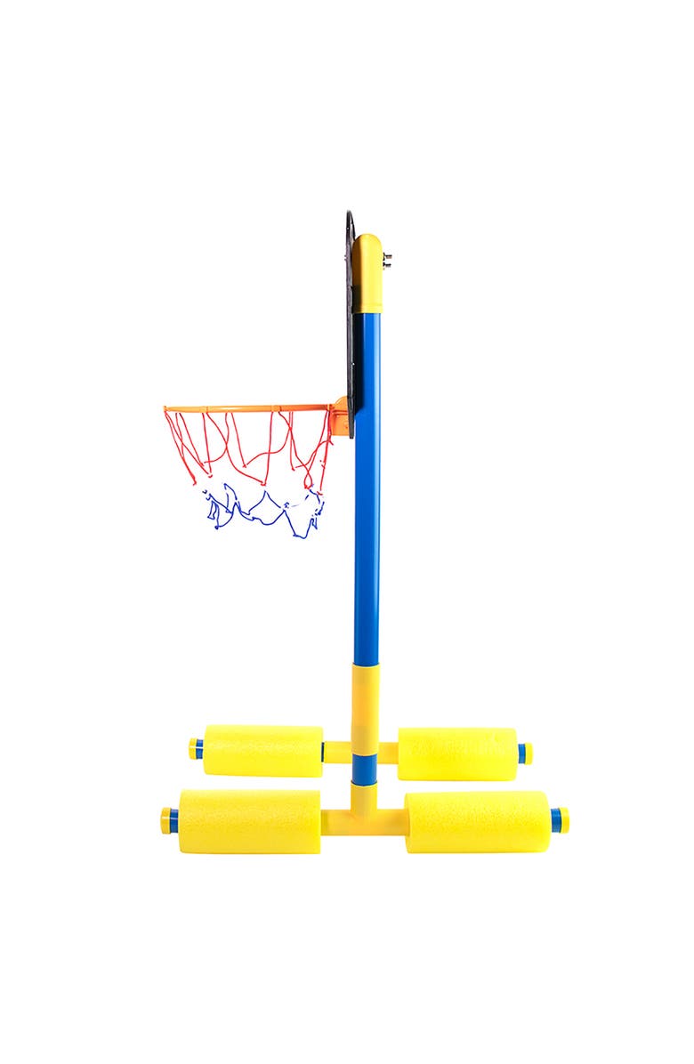 Maccabi Art Pro Ball Swimming Pool Floating Basketball Water Hoop, Alternate, color, Multicolored