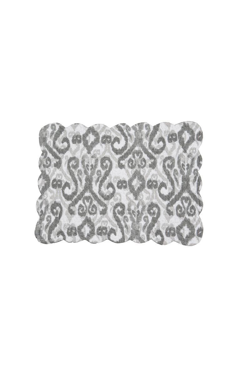 Heather Placemats, Set of 6, Alternate, color, Grey