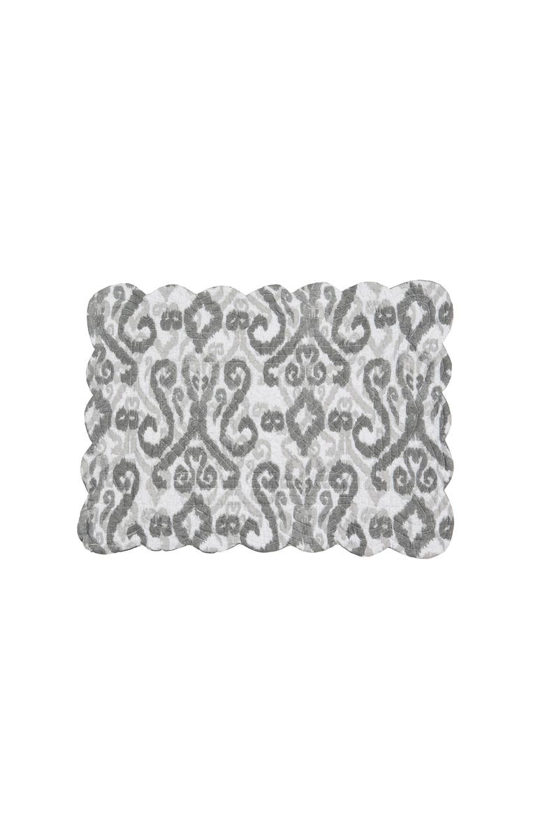 C&F Home Heather Placemats, Set of 6, Alternate, color, Grey