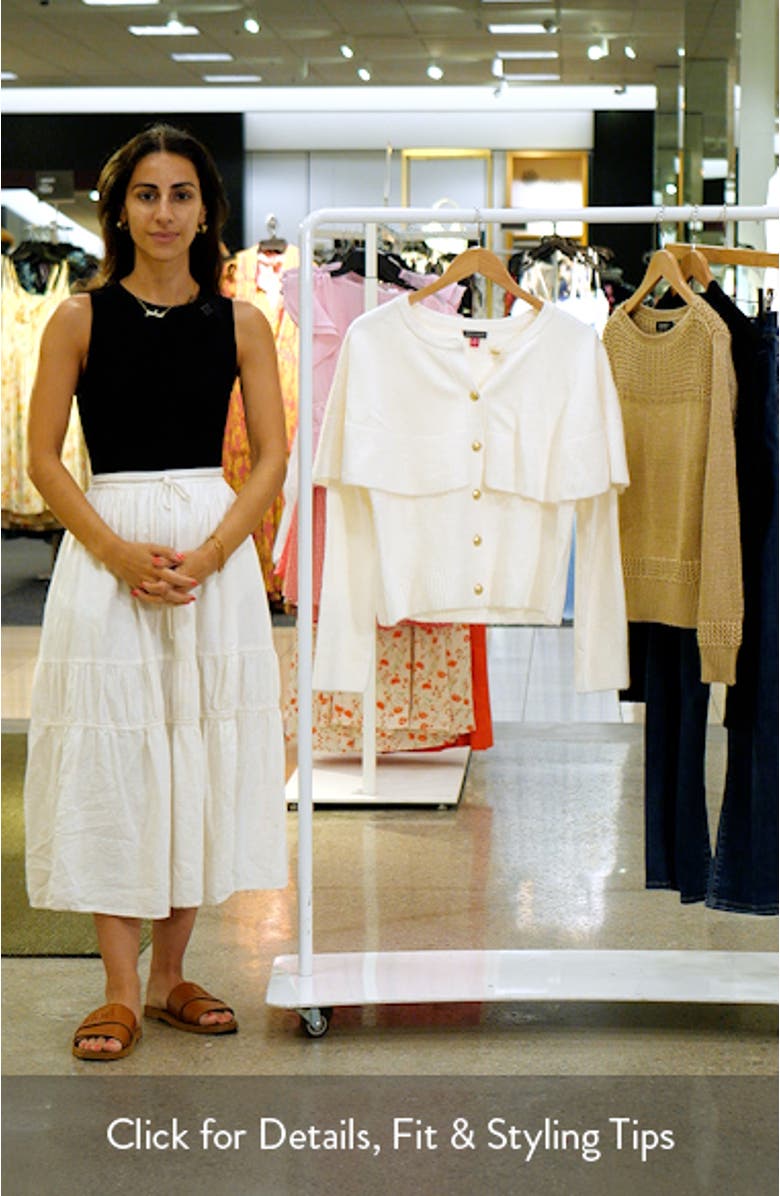 Cape Detail Cardigan, sales video thumbnail