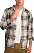 Lucky Brand Sulfur Masa Plaid Snap-Up Western Shirt
