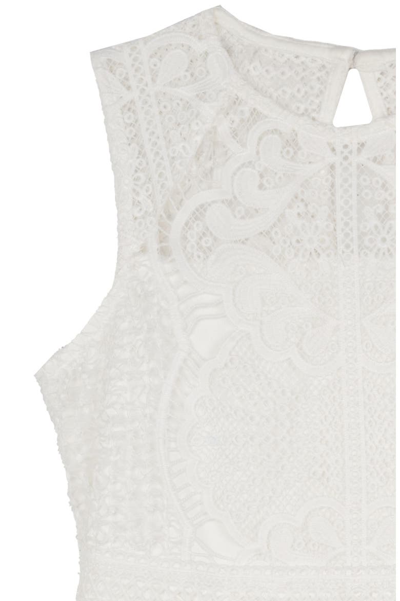 Kids' Lace Party Dress, Alternate, color, WHITE