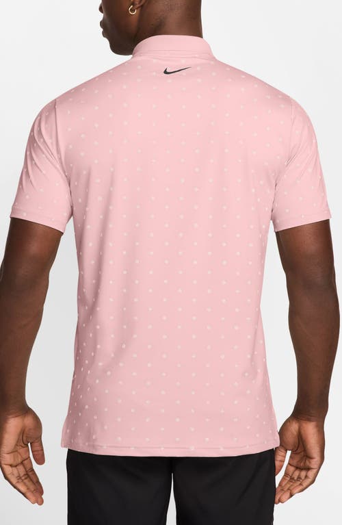Nike Tour Dri-fit Golf Polo In Pink Bloom/black