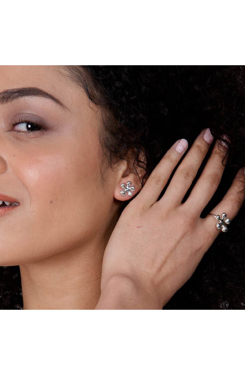 Lucy Quartermaine Large Splash Studs, Alternate, color, Sterling Silver