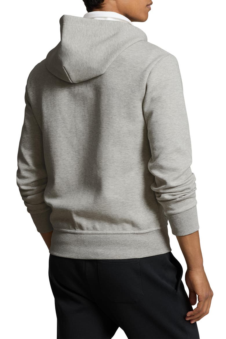 Double Knit Zip-Up Hoodie, Alternate, color, LIGHT SPORT HEATHER